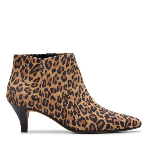 Clarks Womens Linvale Sea Ankle Boots Leopard | USA-9314257